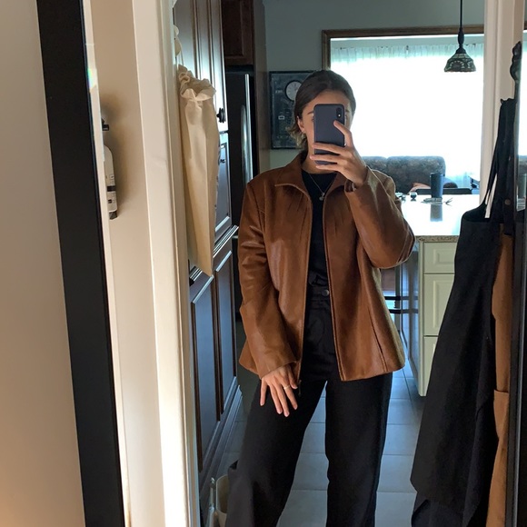 Tanjay zip up brown coat - Picture 4 of 4